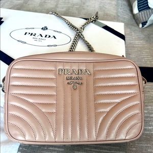 Prada Bandoliera Soft Calf Impunture Cipria